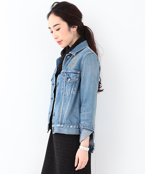 Ray BEAMS（レイビームス）の「＜WEB限定＞REMI RELIEF×Ray BEAMS / 別注 3rd デニムジャケット（デニムジャケット・レディース・ブルー系その他・MEDIUM/SMALL）」の11枚目の写真