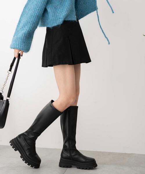 WEGO（ウィゴー）の「WEGO/ベルト付チノプリーツスカパン（スカート・レディース・ベージュ/ブラック・FREE）」の8枚目の写真