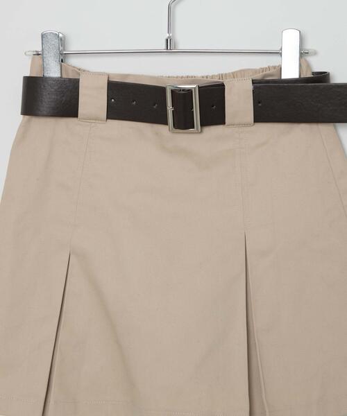 WEGO（ウィゴー）の「WEGO/ベルト付チノプリーツスカパン（スカート・レディース・ベージュ/ブラック・FREE）」の18枚目の写真