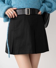 WEGO | WEGO/【24年春夏新作】ベルト付チノプリーツスカパン(スカート)