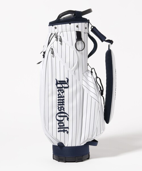 BEAMS GOLF キャディバッグ ホワイト BEAMS GOLF ゴルフ / バイカラー エイトハーフ キャディバッグ