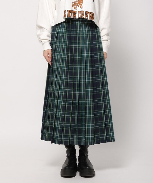 LOWRYS FARM(ローリーズファーム)の「チェックプリーツスカート 995459(スカート・レディース・グレー/ベージュ/ネイビー・FREE)」の4枚目の写真