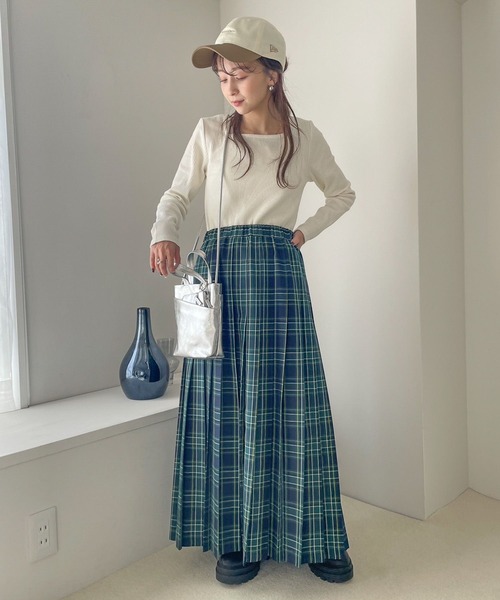 LOWRYS FARM(ローリーズファーム)の「チェックプリーツスカート 995459(スカート・レディース・グレー/ベージュ/ネイビー・FREE)」の17枚目の写真