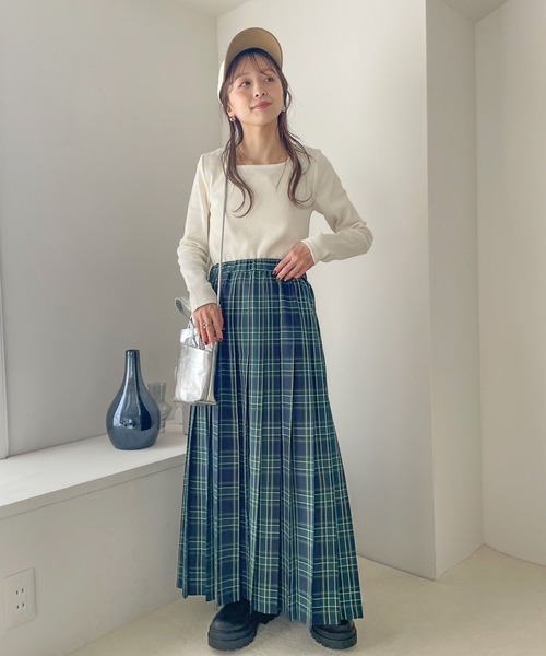 LOWRYS FARM(ローリーズファーム)の「チェックプリーツスカート 995459(スカート・レディース・グレー/ベージュ/ネイビー・FREE)」の18枚目の写真
