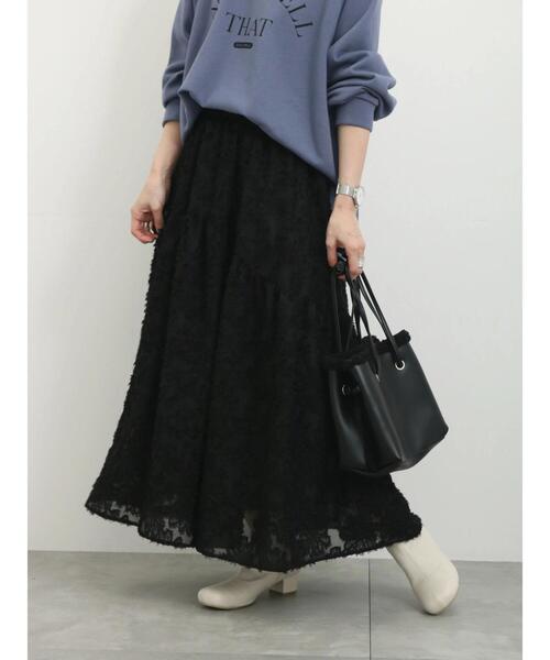 Samansa Mos2 blue（サマンサモスモスブルー）の「フェザー切替