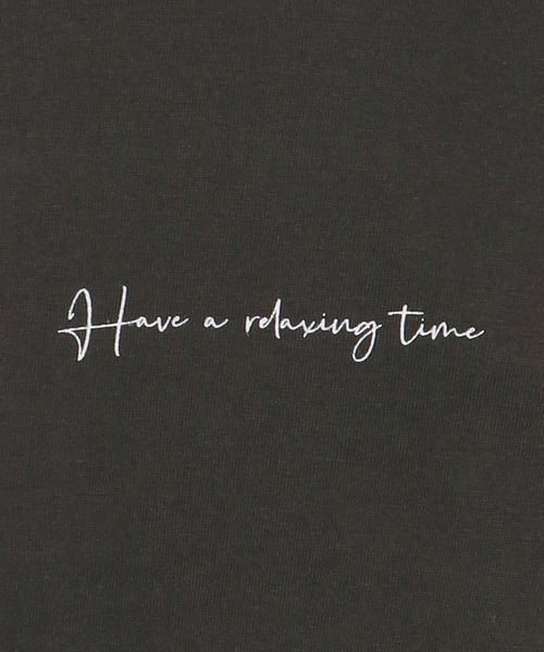 HER CLOSET（ハークローゼット）の「 【HER CLOSET】WEB限定カリグラフィーロゴロンT 新色追加 WEB LIMITED CALLIGRAPHY LOGO LONG TEE NEW COLOR（Tシャツ/カットソー・レディース・オフホワイト/ブラック/杢グレー・M/S/L）」の16枚目の写真