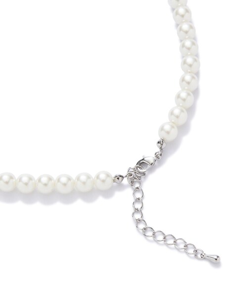 N.(N. Natural Beauty Basic)(エヌエヌナチュラルビューティーベーシック)の「◆ミニパールネックレス(ネックレス・レディース・ホワイト・フリ-)」の6枚目の写真