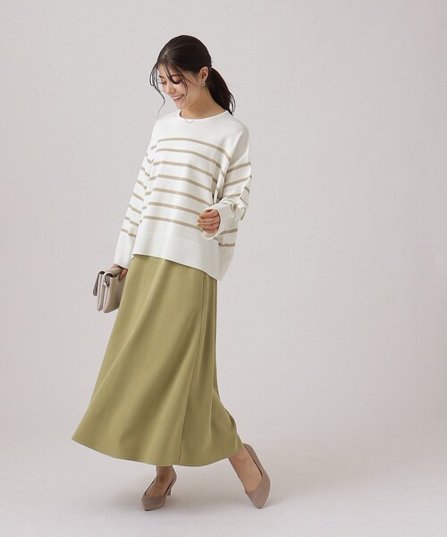 DRESKIP（ドレスキップ）の「◆【洗える】ラウンドネックボーダーニット（ニット/セーター・レディース・ピンク系7/ベージュ系その他2/ブラック系2/ネイビー系2・03/04/02）」の20枚目の写真