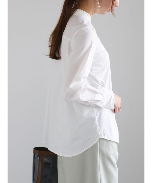 Te chichi（テチチ）の「パール釦スタンドフリルブラウス（シャツ/ブラウス・レディース・グレー/オフホワイト/ブルー・F）」の18枚目の写真