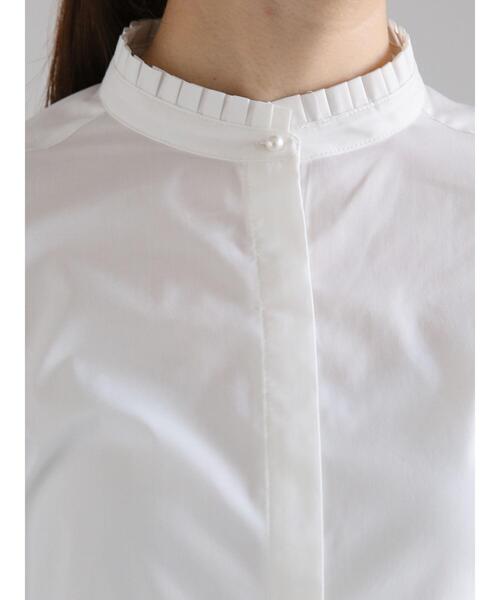 Te chichi（テチチ）の「パール釦スタンドフリルブラウス（シャツ/ブラウス・レディース・グレー/オフホワイト/ブルー・F）」の21枚目の写真