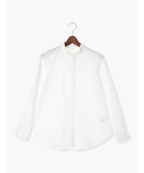 Te chichi（テチチ）の「パール釦スタンドフリルブラウス（シャツ/ブラウス・レディース・グレー/オフホワイト/ブルー・F）」の15枚目の写真