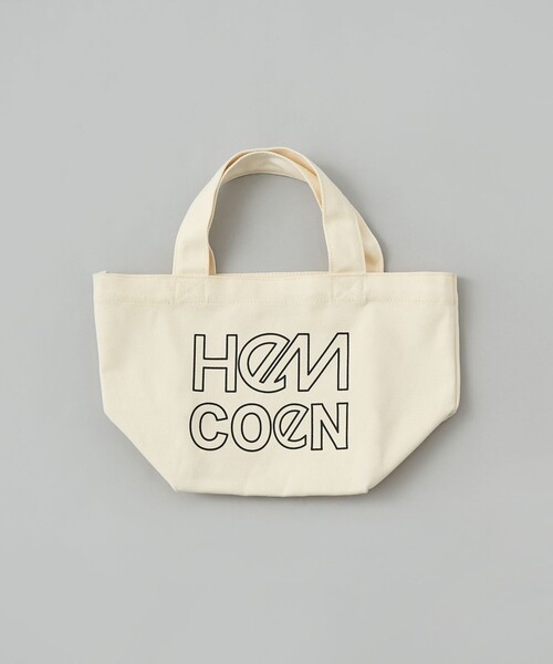 HeM（ヘム）の「HeM（ヘム）別注ロゴトートバッグSサイズ（トートバッグ・メンズ・ブラック/ダークグリーン/ネイビー/ピンク/ライラック/オフホワイト・FREE）」の9枚目の写真