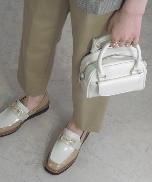 minia(ミニア)の「フラップポケットミニボストン(ショルダーバッグ・レディース・シルバー/ブラウン/アイボリー/ブラック・FREE)」の18枚目の写真