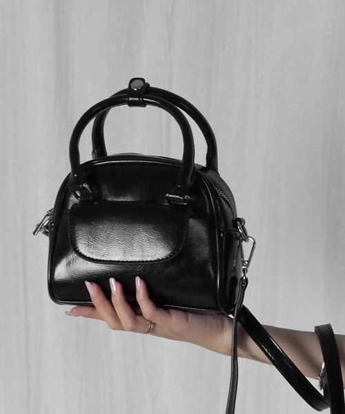 フラップポケットミニボストン（ショルダーバッグ）｜minia（ミニア