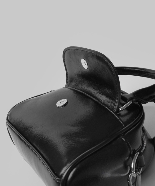 フラップポケットミニボストン（ショルダーバッグ）｜minia（ミニア