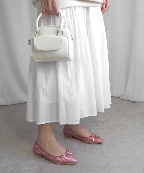 minia(ミニア)の「フラップポケットミニボストン(ショルダーバッグ・レディース・シルバー/ブラウン/アイボリー/ブラック・FREE)」の21枚目の写真