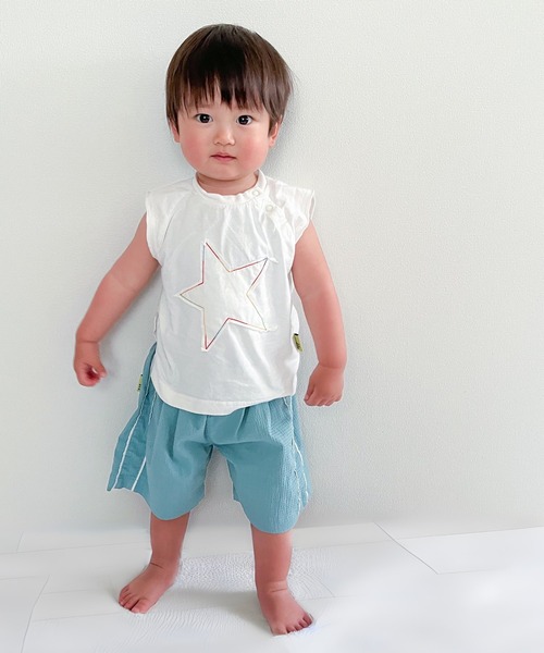 MAKE YOUR DAY（メイクユアデイ）の「セットアップできるサイドラインパンツ■80～140cm（その他パンツ・キッズ・ブルー/ネイビー・80/90/100/110/120/130/140）」の17枚目の写真