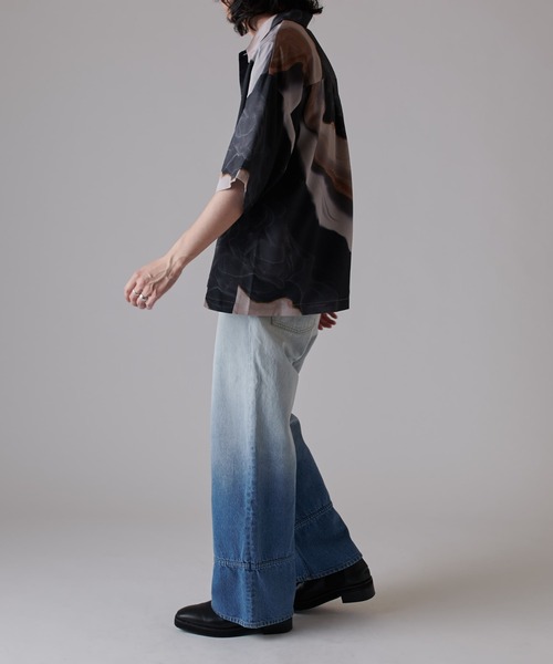 Lui's（ルイス）の「マーブル柄半袖シャツ（シャツ/ブラウス・メンズ・ブラック/ホワイト・S/M）」の21枚目の写真