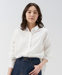 Pitta Re:) | 綿100% Wガーゼ BIGシルエット 長袖カジュアルシャツ(シャツ/ブラウス)