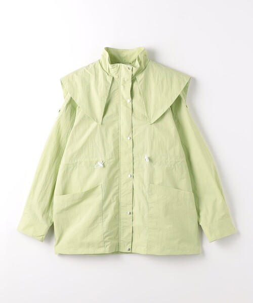 green label relaxing（グリーンレーベルリラクシング）の「TJ トレンチテイスト ブルゾン - はっ水 - 140cm-160cm（ナイロンジャケット・キッズ・ベージュ/ライム・160cm/140cm/150cm）」の2枚目の写真