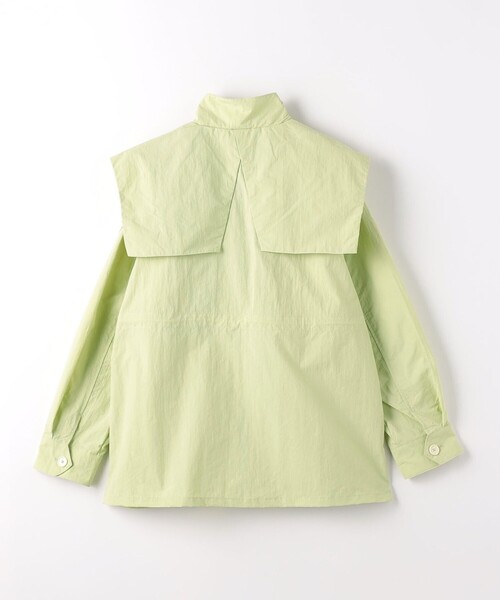 green label relaxing（グリーンレーベルリラクシング）の「TJ トレンチテイスト ブルゾン - はっ水 - 140cm-160cm（ナイロンジャケット・キッズ・ベージュ/ライム・160cm/140cm/150cm）」の3枚目の写真