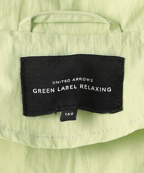 green label relaxing（グリーンレーベルリラクシング）の「TJ トレンチテイスト ブルゾン - はっ水 - 140cm-160cm（ナイロンジャケット・キッズ・ベージュ/ライム・160cm/140cm/150cm）」の17枚目の写真
