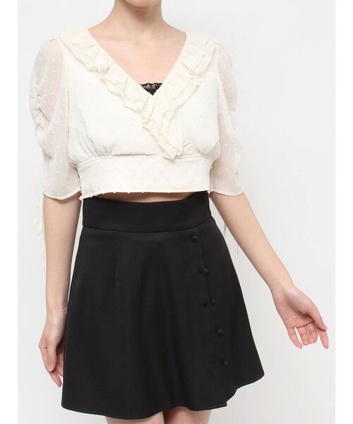 EATME(イートミー)の「ドロストスリーブショートTOP(シャツ/ブラウス・レディース・ブラック/グレー/オフホワイト・FREE)」の10枚目の写真