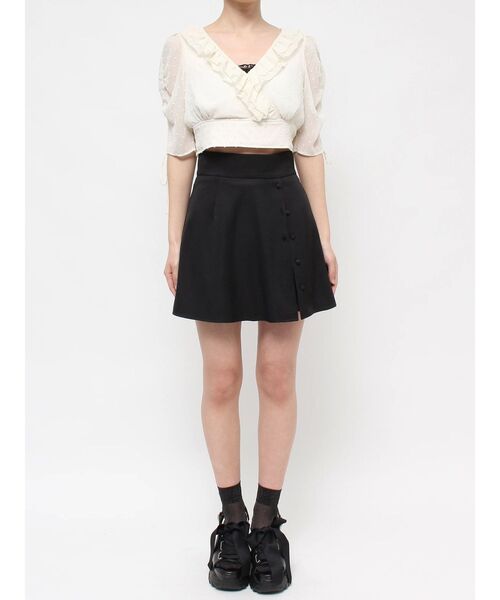 EATME(イートミー)の「ドロストスリーブショートTOP(シャツ/ブラウス・レディース・ブラック/グレー/オフホワイト・FREE)」の18枚目の写真