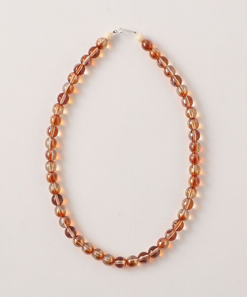 Steven Alan(スティーブンアラン)の「<Steven Alan>ガラス ネックレス(ネックレス・レディース・オフホワイト/ブラウン・FREE)」の2枚目の写真