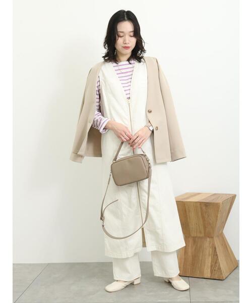 Samansa Mos2 blue(サマンサモスモスブルー)の「【ECO DENIM】マルチwayジャンパースカート(ワンピース・レディース・キナリ/ブルー/ネイビー・F)」の17枚目の写真