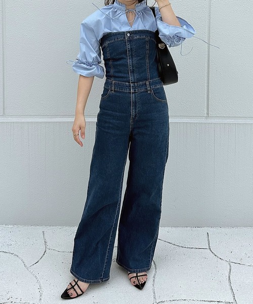 solleim(ソルレム)の「プチフリルリボンブラウス(シャツ/ブラウス・レディース・ブルー/オフホワイト/ブラック/イエロー・M)」の17枚目の写真