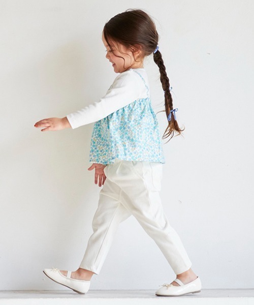 petit main（プティマイン）の「【スマイルシリーズ】テーパードパンツ（チノパンツ・キッズ・オレンジ/オフホワイト/ブルー/ブラック/ライトピンク/ラベンダー・130cm/80ｃｍ/90cm/100cm/120cm/110cm）」の7枚目の写真