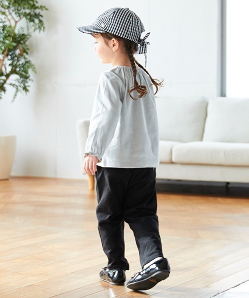 petit main（プティマイン）の「【スマイルシリーズ】テーパードパンツ（チノパンツ・キッズ・オレンジ/オフホワイト/ブルー/ブラック/ライトピンク/ラベンダー・130cm/80ｃｍ/90cm/100cm/120cm/110cm）」の11枚目の写真