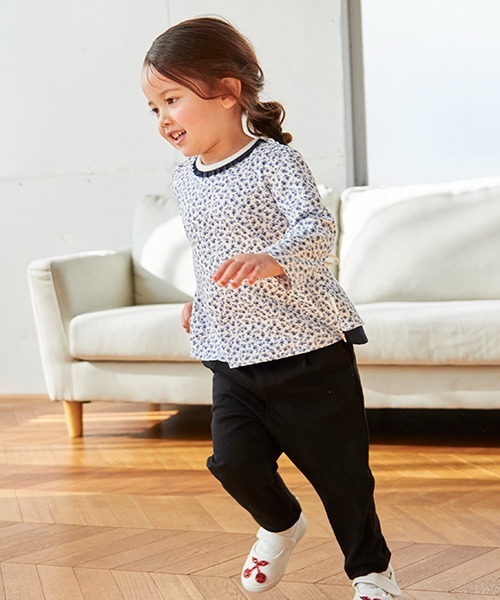 petit main（プティマイン）の「【スマイルシリーズ】テーパードパンツ（チノパンツ・キッズ・オレンジ/オフホワイト/ブルー/ブラック/ライトピンク/ラベンダー・130cm/80ｃｍ/90cm/100cm/120cm/110cm）」の14枚目の写真