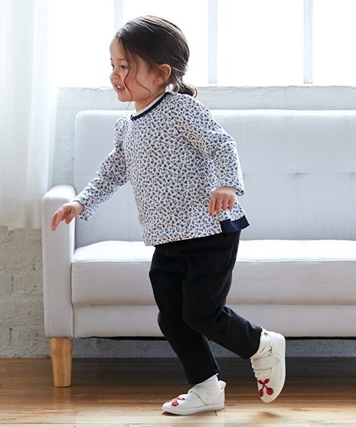 petit main（プティマイン）の「【スマイルシリーズ】テーパードパンツ（チノパンツ・キッズ・オレンジ/オフホワイト/ブルー/ブラック/ライトピンク/ラベンダー・130cm/80ｃｍ/90cm/100cm/120cm/110cm）」の13枚目の写真