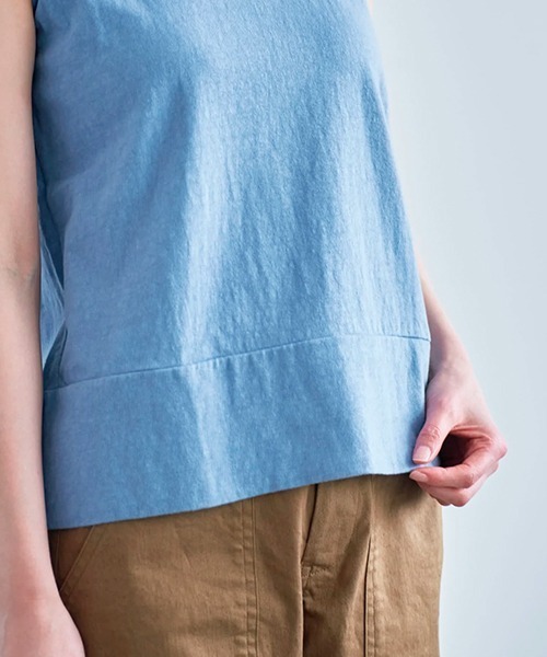 tシャツ ノースリーブ gauze レディース 新作】【送料無料】 ノースリーブシャツ女性のセクシーな