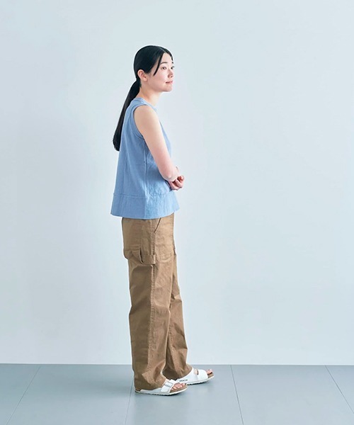 tシャツ ノースリーブ gauze レディース ノースリーブ gauze（Tシャツ/カットソー）｜HAU（ハウ）の