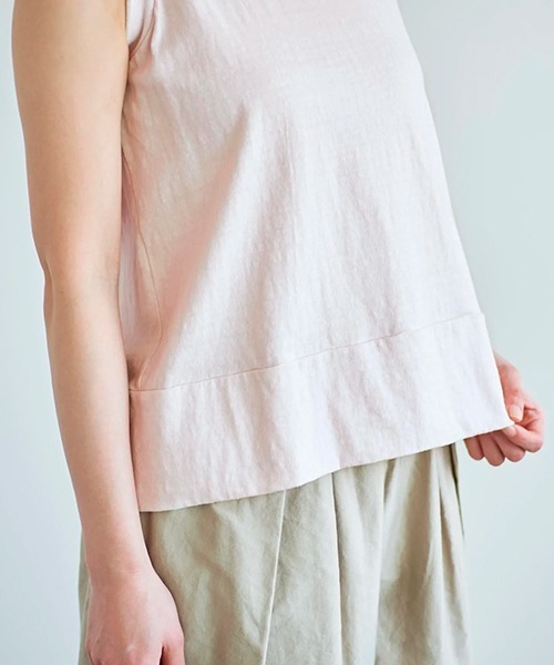 tシャツ ノースリーブ gauze レディース ノースリーブ gauze（Tシャツ/カットソー）｜HAU（ハウ）の