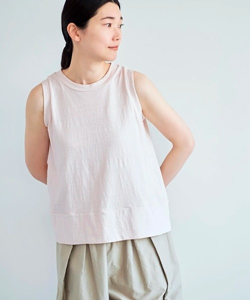 tシャツ ノースリーブ gauze レディース ノースリーブ gauze（Tシャツ/カットソー）｜HAU（ハウ）の