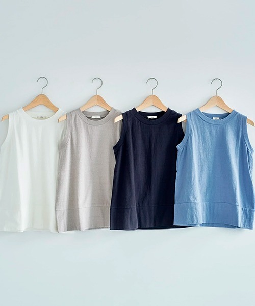 tシャツ ノースリーブ gauze レディース ノースリーブ gauze（Tシャツ/カットソー）｜HAU（ハウ）の