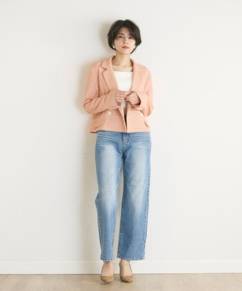 INED CLARO(イネドクラロ)の「カーブデニムパンツ(デニムパンツ・レディース・インディゴブルー・9号/11号)」の13枚目の写真