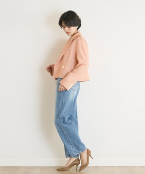 INED CLARO(イネドクラロ)の「カーブデニムパンツ(デニムパンツ・レディース・インディゴブルー・9号/11号)」の15枚目の写真