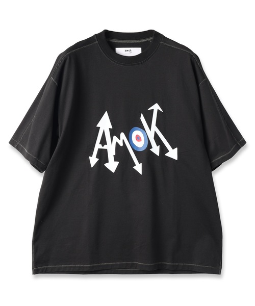 amok(アモク)の「AMOK LOGO T-SHIRT(Tシャツ/カットソー・メンズ・ホワイト/ブラック・S/M/L)」の1枚目の写真