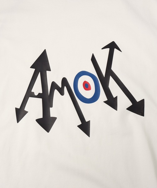 amok(アモク)の「AMOK LOGO T-SHIRT(Tシャツ/カットソー・メンズ・ホワイト/ブラック・S/M/L)」の4枚目の写真