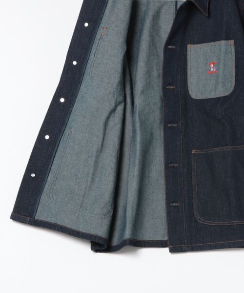 go slow caravan(ゴースローキャラバン)の「Buck HIDE/バックハイド DENIM カバーオール(カバーオール・メンズ・ダークインディゴブルー/ブルー系その他・LARGE/X-LARGE/MEDIUM)」の14枚目の写真