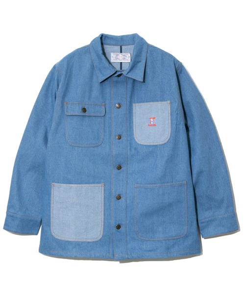 go slow caravan(ゴースローキャラバン)の「Buck HIDE/バックハイド DENIM カバーオール(カバーオール・メンズ・ダークインディゴブルー/ブルー系その他・LARGE/X-LARGE/MEDIUM)」の2枚目の写真