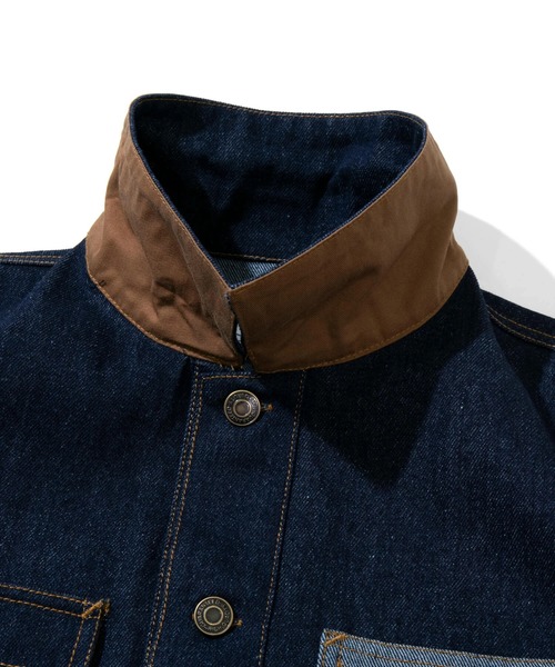 go slow caravan(ゴースローキャラバン)の「Buck HIDE/バックハイド DENIM カバーオール(カバーオール・メンズ・ダークインディゴブルー/ブルー系その他・LARGE/X-LARGE/MEDIUM)」の4枚目の写真