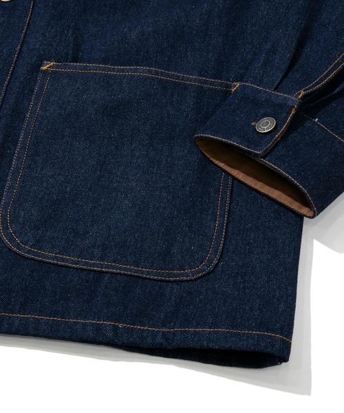 go slow caravan(ゴースローキャラバン)の「Buck HIDE/バックハイド DENIM カバーオール(カバーオール・メンズ・ダークインディゴブルー/ブルー系その他・LARGE/X-LARGE/MEDIUM)」の9枚目の写真