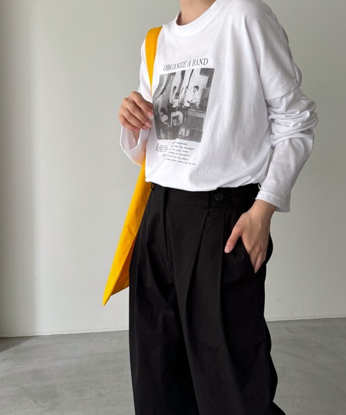 CANAL JEAN（キャナルジーン）の「El mar　転写プリントロンT（Tシャツ/カットソー・レディース・ホワイト・ONE SIZE）」の7枚目の写真