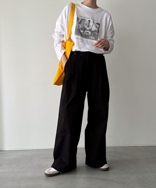 CANAL JEAN（キャナルジーン）の「El mar　転写プリントロンT（Tシャツ/カットソー・レディース・ホワイト・ONE SIZE）」の9枚目の写真